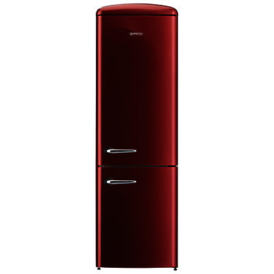 Gorenje ORK193 Freestanding Fridge Freezer, A+++ Energy Rating, Right-Hand Hinge, 60cm Wide Burgundy Gorenje ORK193 Freestanding Fridge Freezer, A+++ Energy Rating, Right-Hand Hinge, 60cm Wide Burgundy